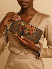 Afro Flora Slimline Zippy Wallet QR0TV107