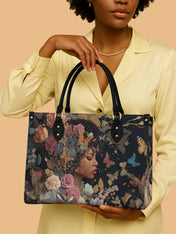 Butterfly Queen Premium Leather Handbag QR0HH110
