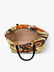 Bold Black Woman Sleek Leather Tote