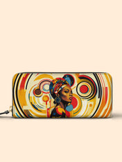 Bold Black Woman Slimline Zippy Wallet QR0XD111