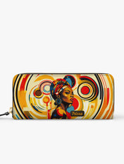 Bold Black Woman Slimline Zippy Wallet