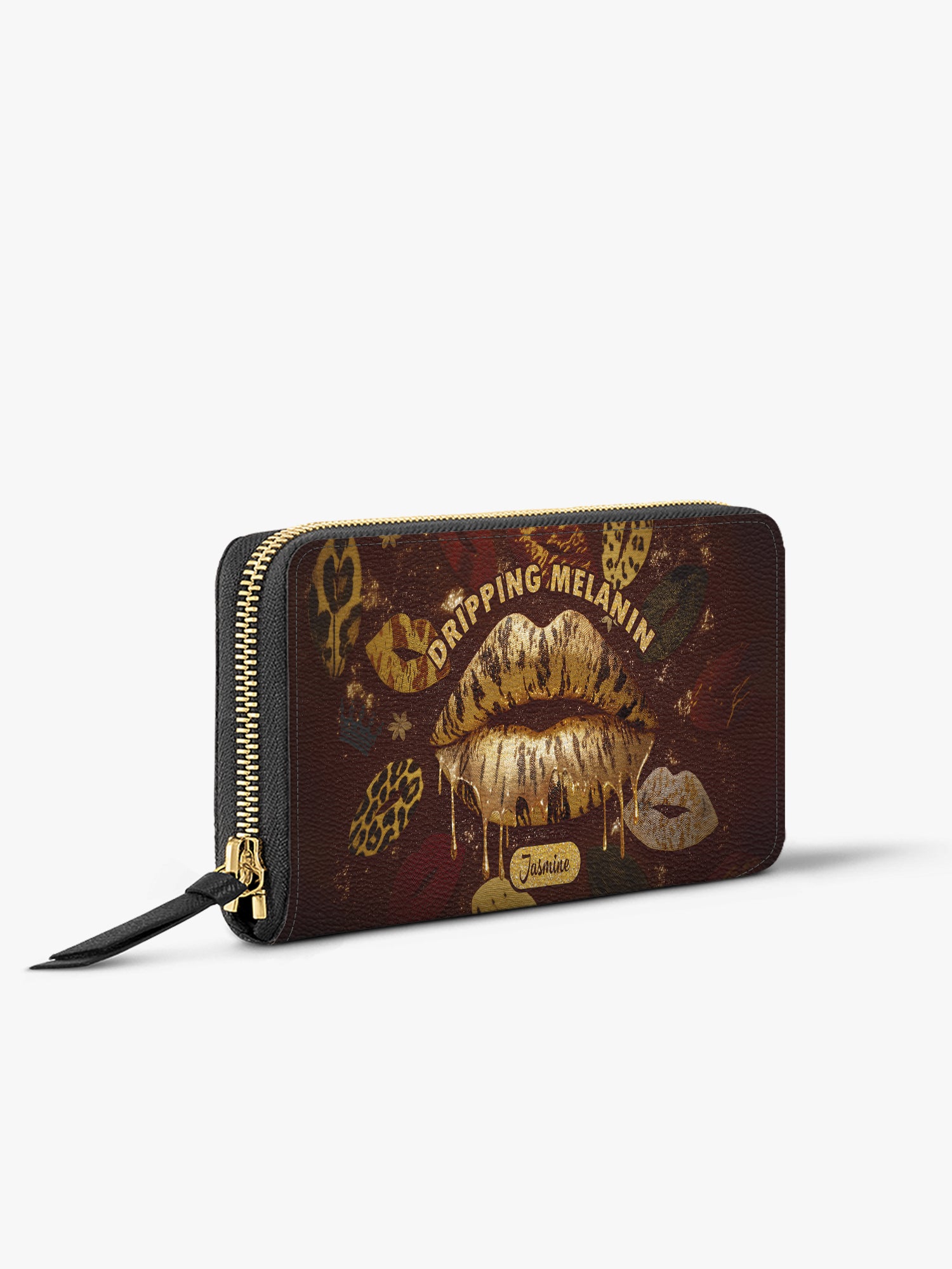 Dripping Melanin Slimline Zippy Wallet