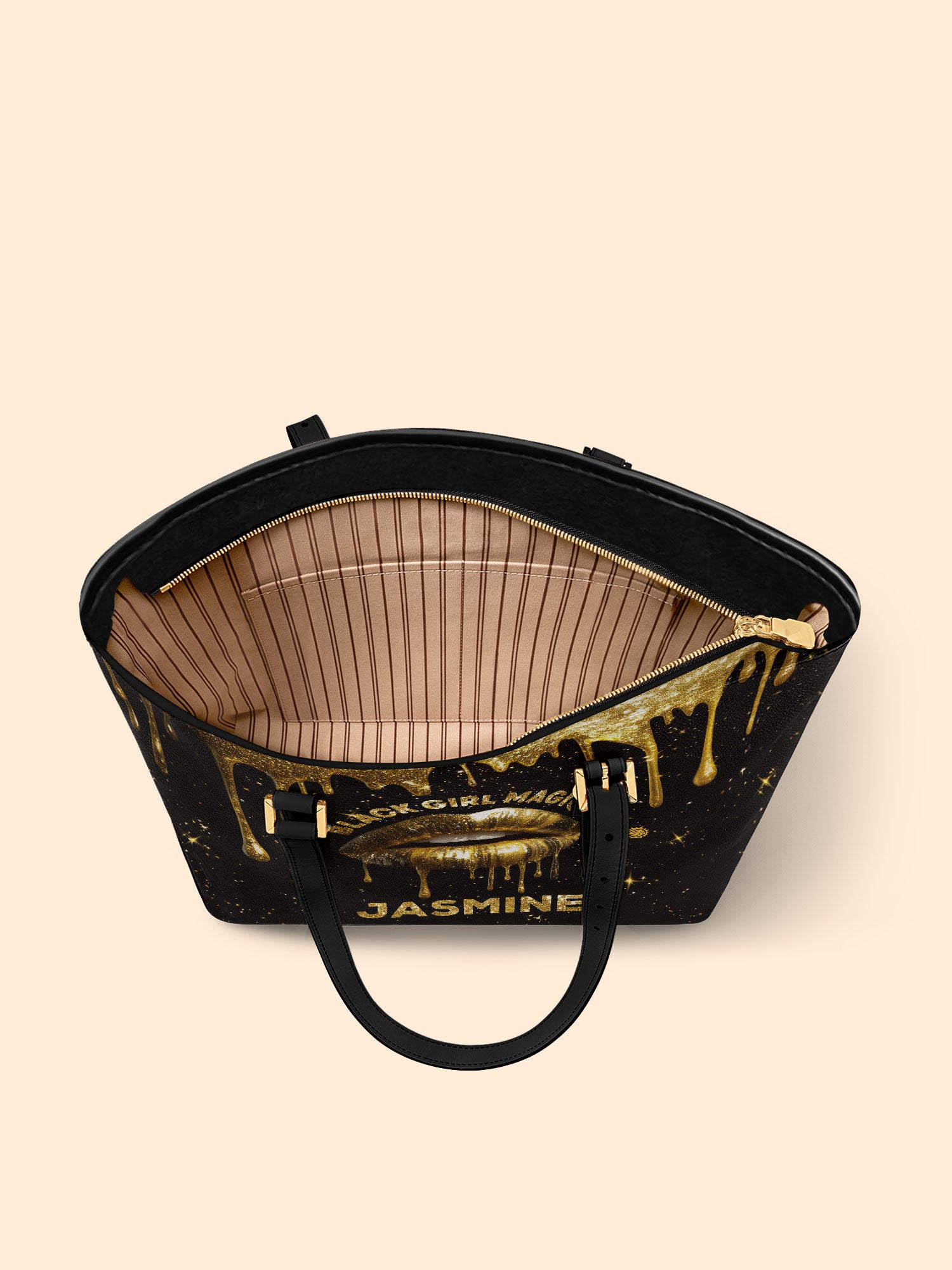 Black Girl Magic Sleek Leather Tote