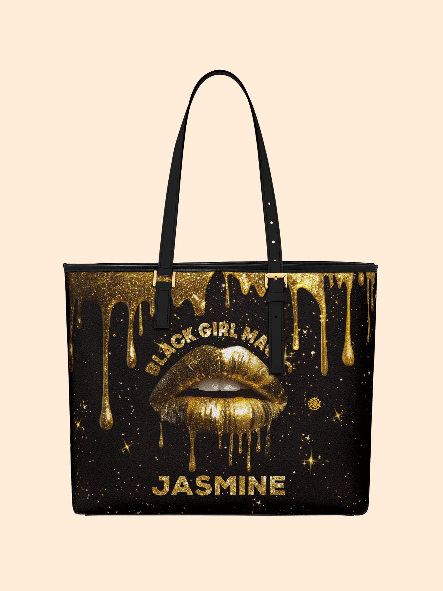 Black Girl Magic Sleek Leather Tote