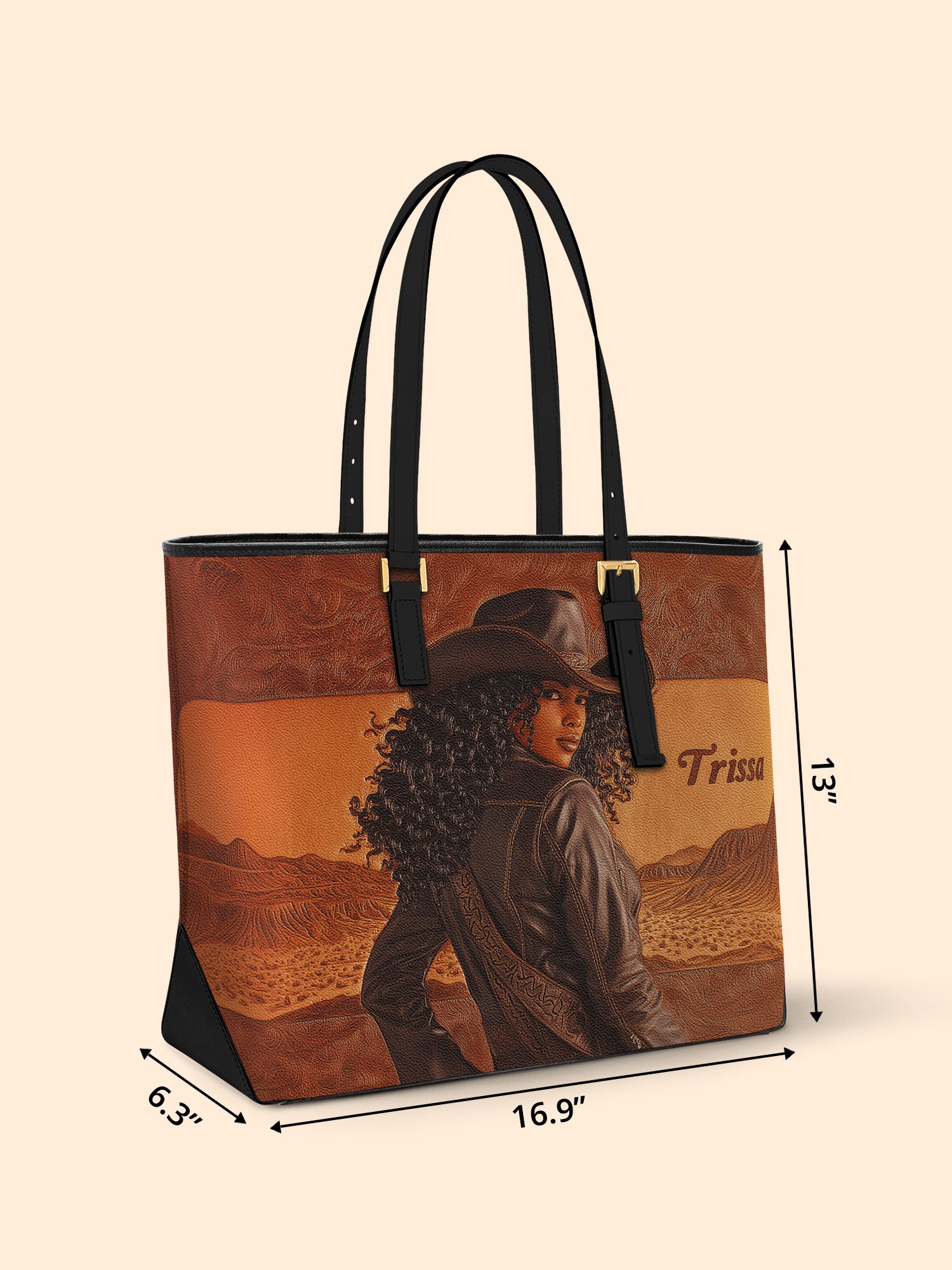 Cowgirl Spirit Sleek Leather Tote