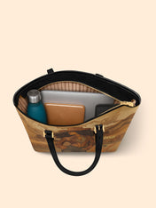 Ebony Rider Sleek Leather Tote