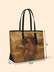 Ebony Rider Sleek Leather Tote