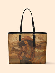 Ebony Rider Sleek Leather Tote