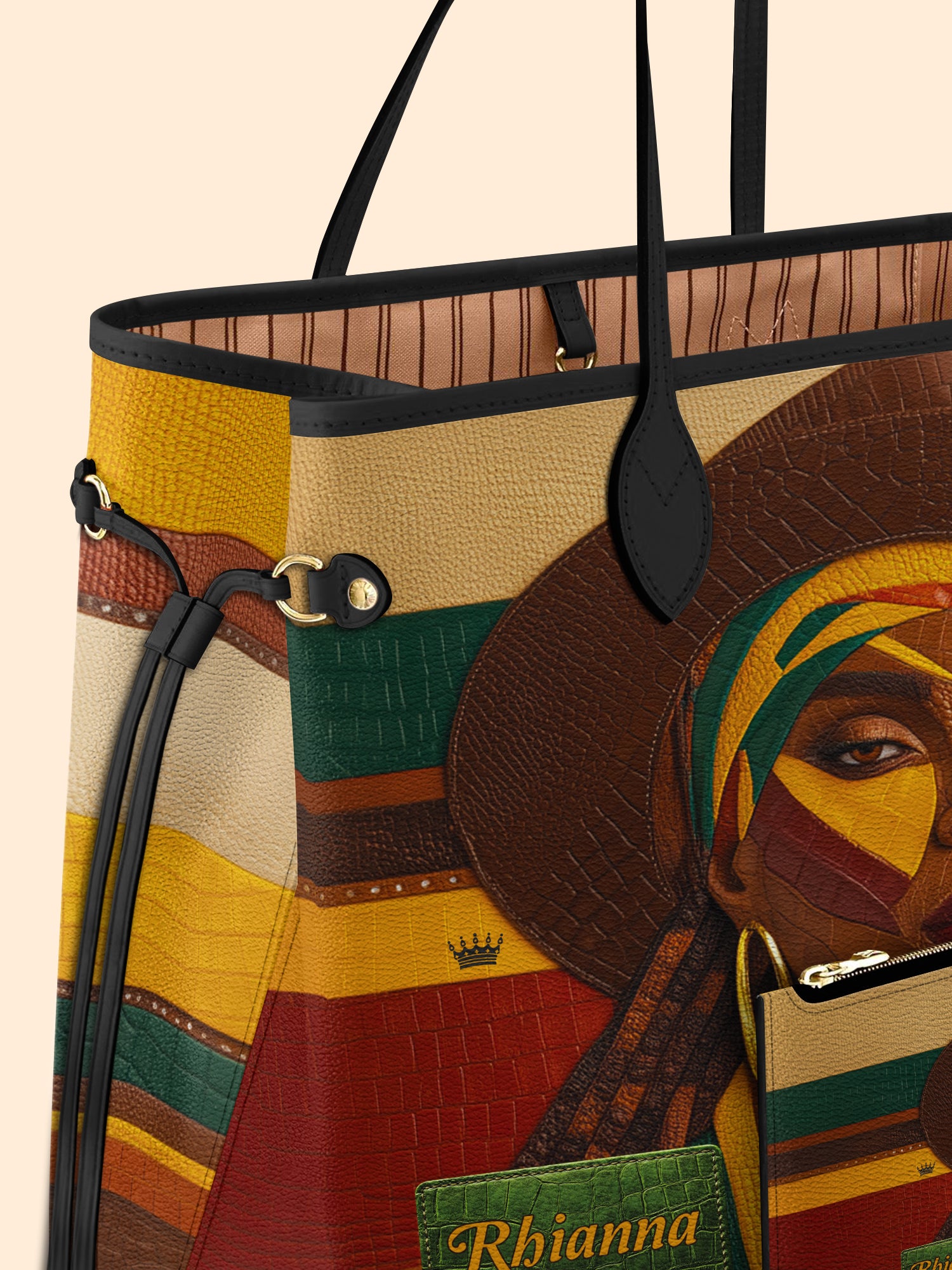 Afrocentric Elegance Classic Shopper Tote