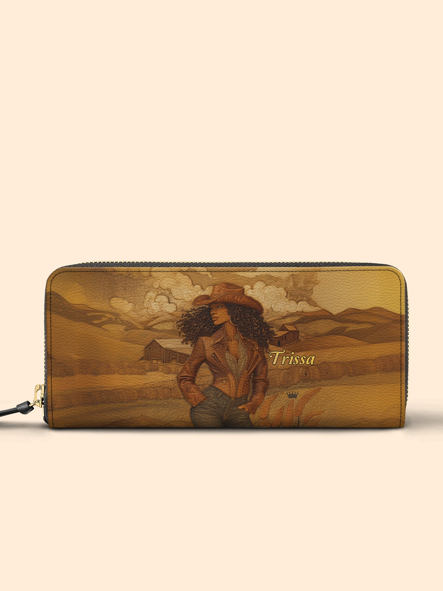 Ebony Rider Slimline Zippy Wallet