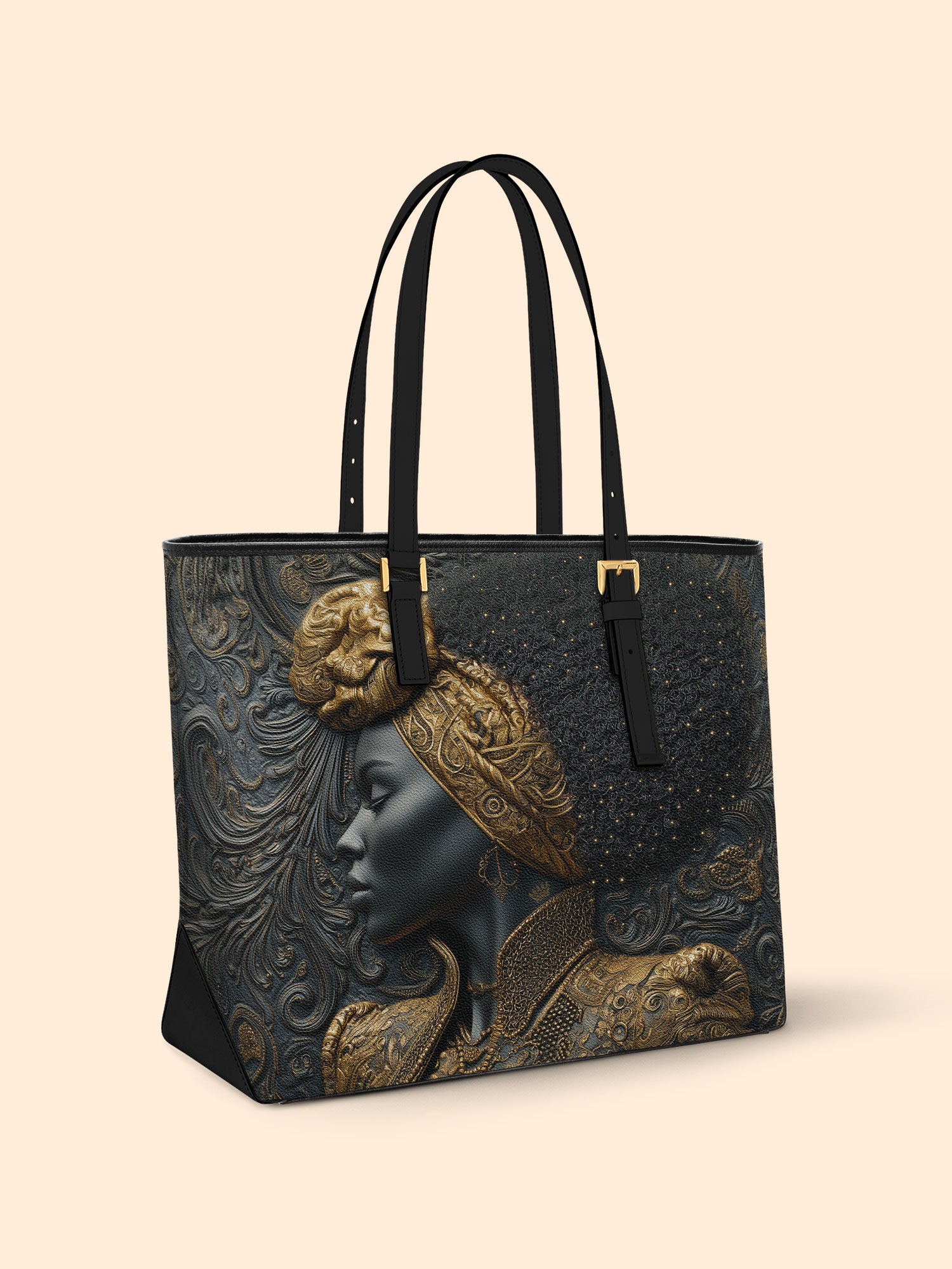 Crowned Legacy Sleek Leather Tote QR0XD047
