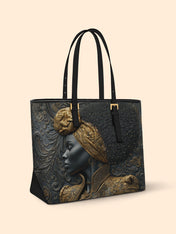 Crowned Legacy Sleek Leather Tote QR0XD047