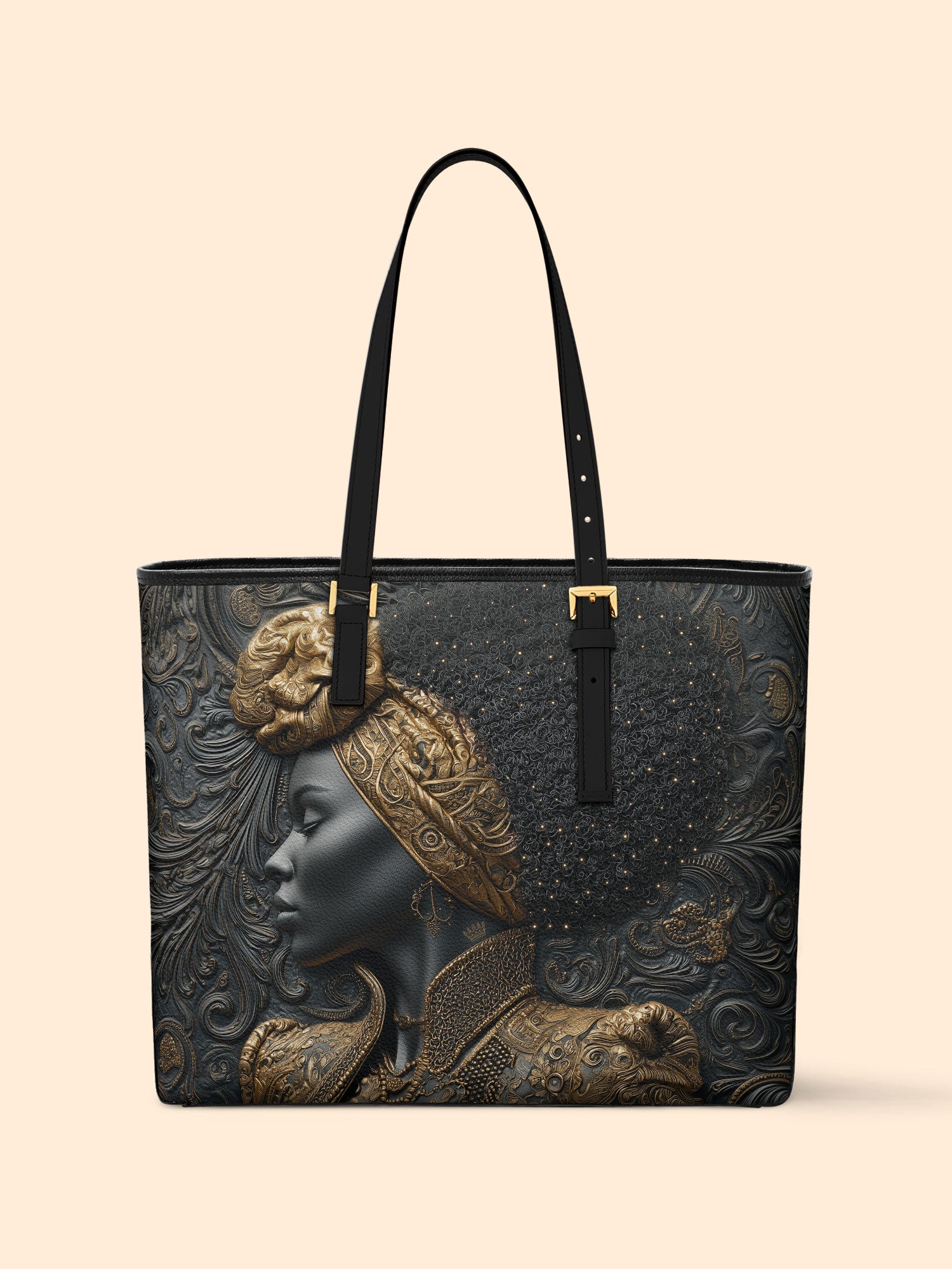 Crowned Legacy Sleek Leather Tote QR0XD047