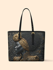 Crowned Legacy Sleek Leather Tote QR0XD047