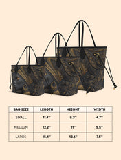 Melanin Raised Classic Shopper Tote QR0TD027
