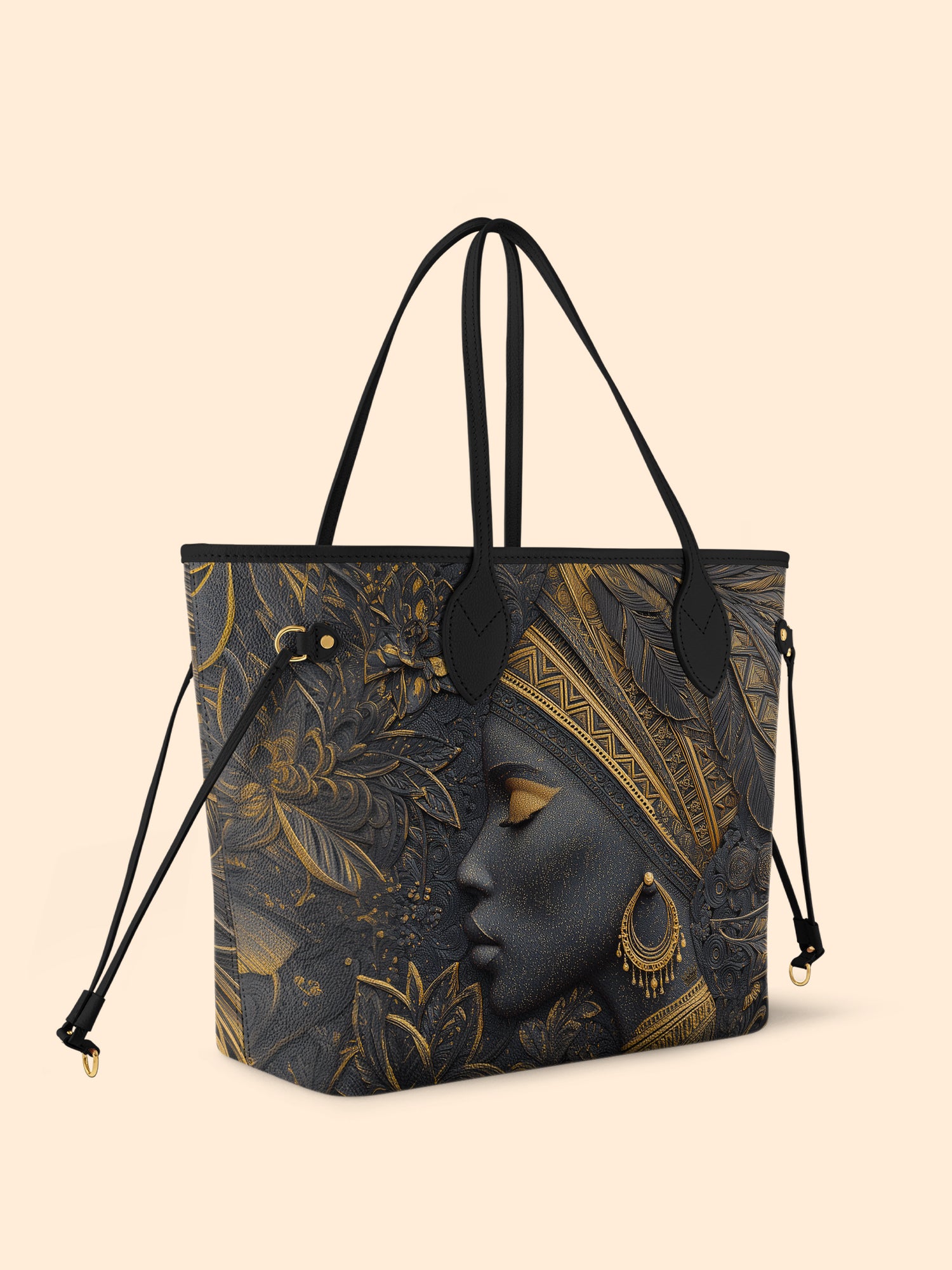 Melanin Raised Classic Shopper Tote QR0TD027