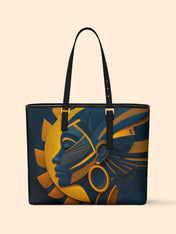 Echo of Light Sleek Leather Tote QR0TD035