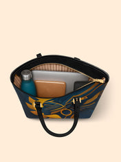 Echo of Light Sleek Leather Tote QR0TD035