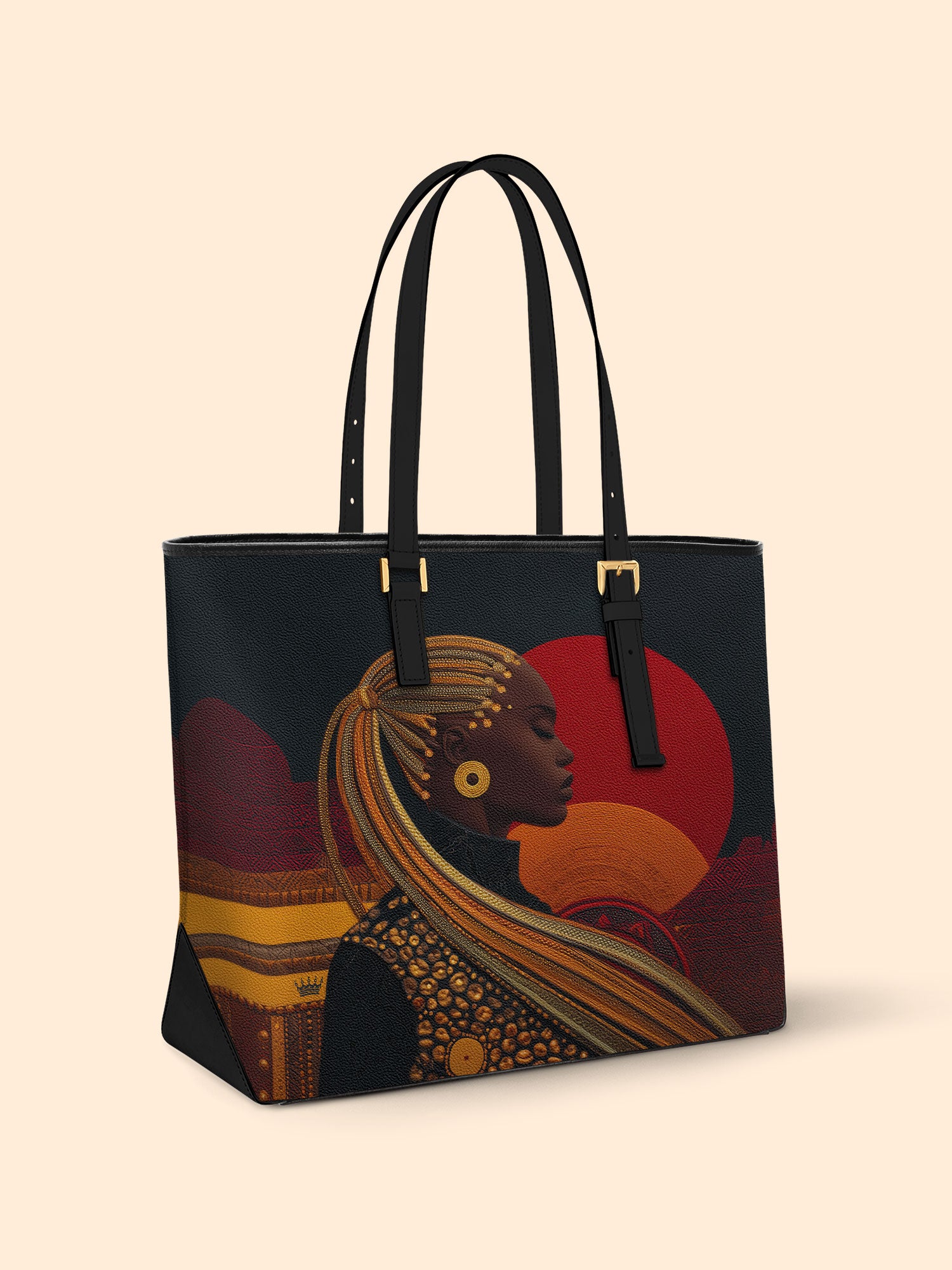 Sunthreaded Sleek Leather Tote QR0XD083