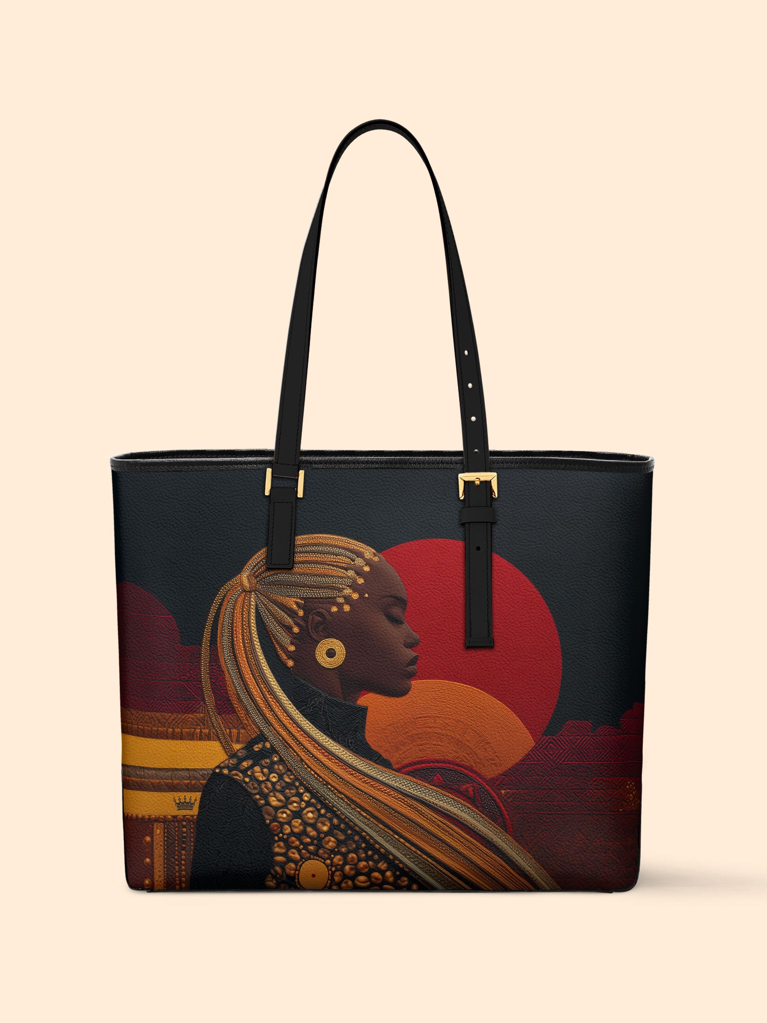 Sunthreaded Sleek Leather Tote QR0XD083