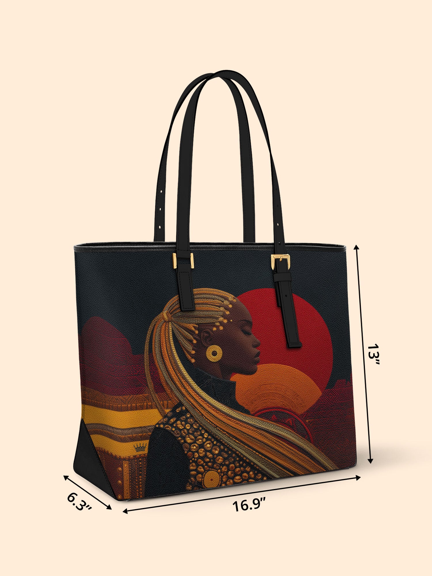 Sunthreaded Sleek Leather Tote QR0XD083