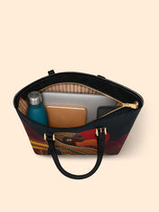 Sunthreaded Sleek Leather Tote QR0XD083