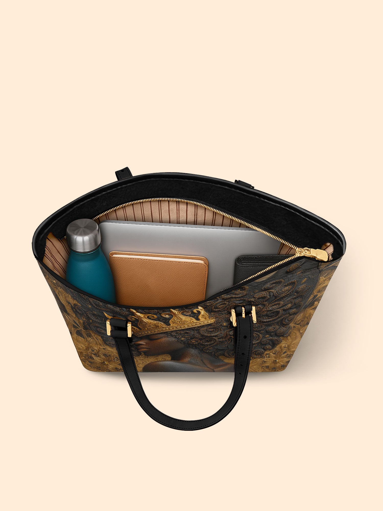 Ubuntu Queen Sleek Leather Tote QR0XD124