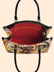 Bold Black Woman Premium Leather Handbag QR0XD110