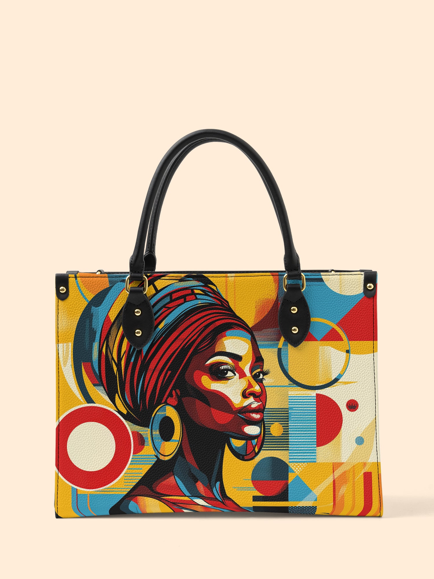 Afrobeat Pulse Premium Leather Handbag QR0XD145