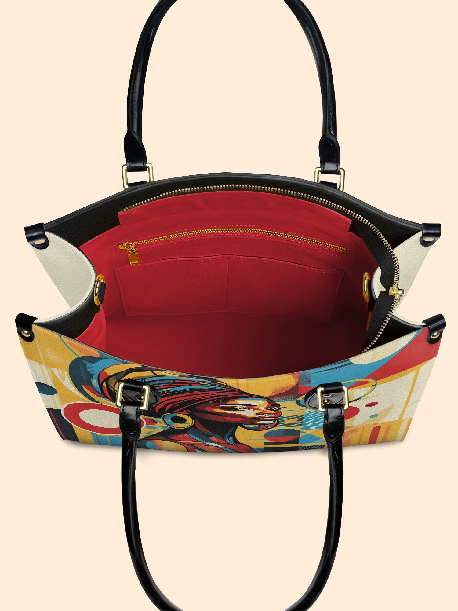 Afrobeat Pulse Premium Leather Handbag QR0XD145
