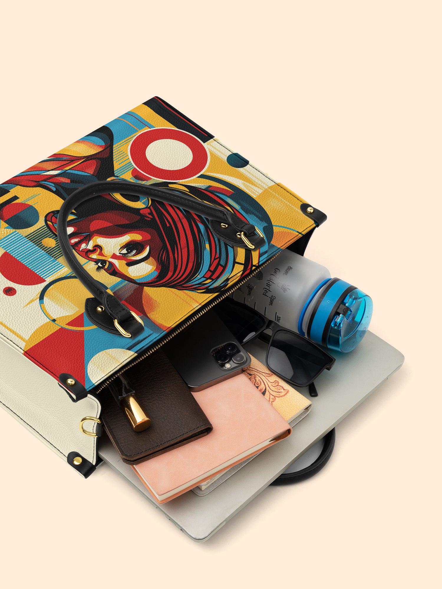 Afrobeat Pulse Premium Leather Handbag QR0XD145