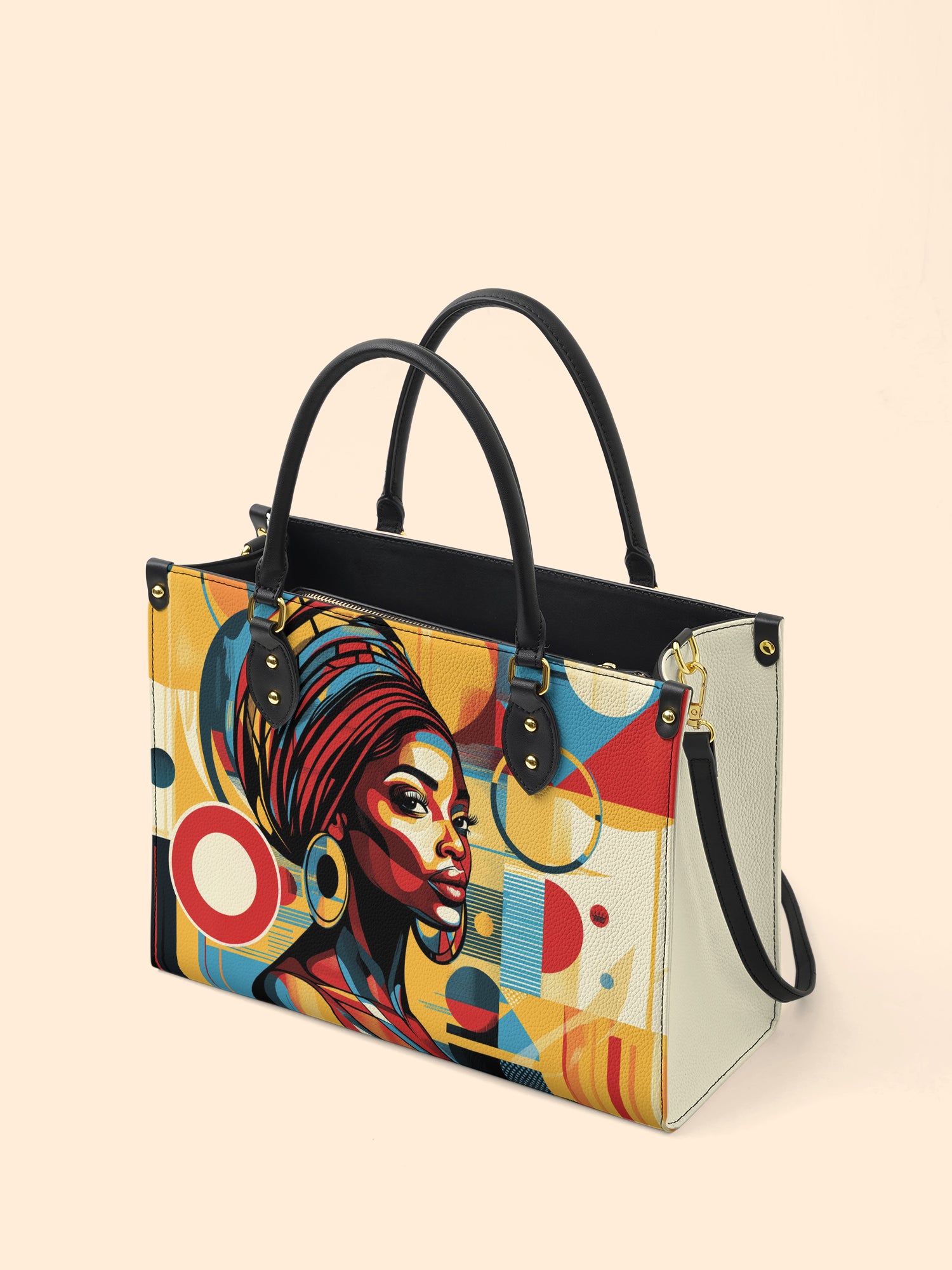 Afrobeat Pulse Premium Leather Handbag QR0XD145