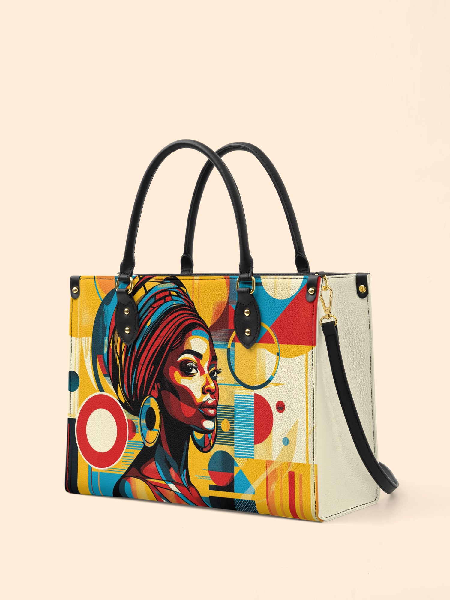 Afrobeat Pulse Premium Leather Handbag QR0XD145