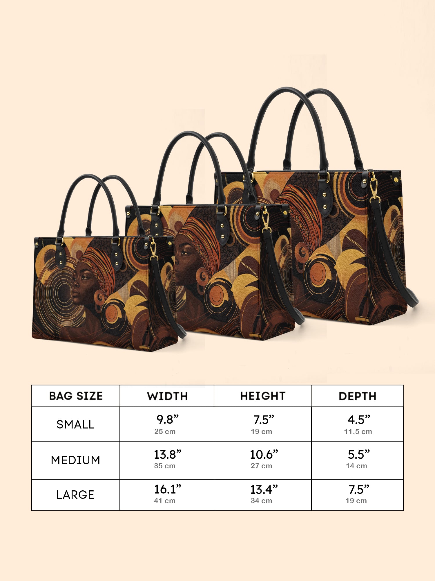 Celestial Rhythm Premium Leather Handbag QR0XD147