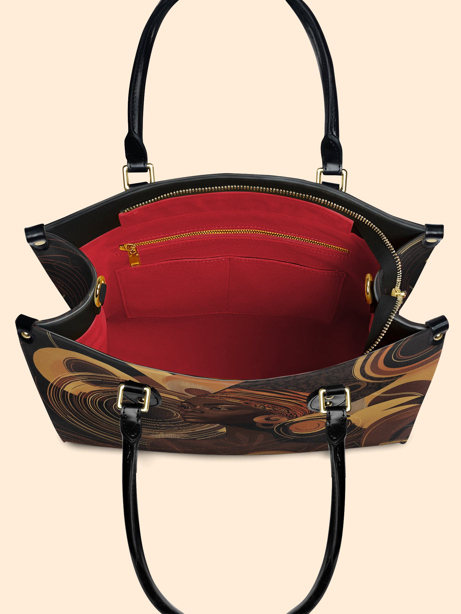 Celestial Rhythm Premium Leather Handbag QR0XD147