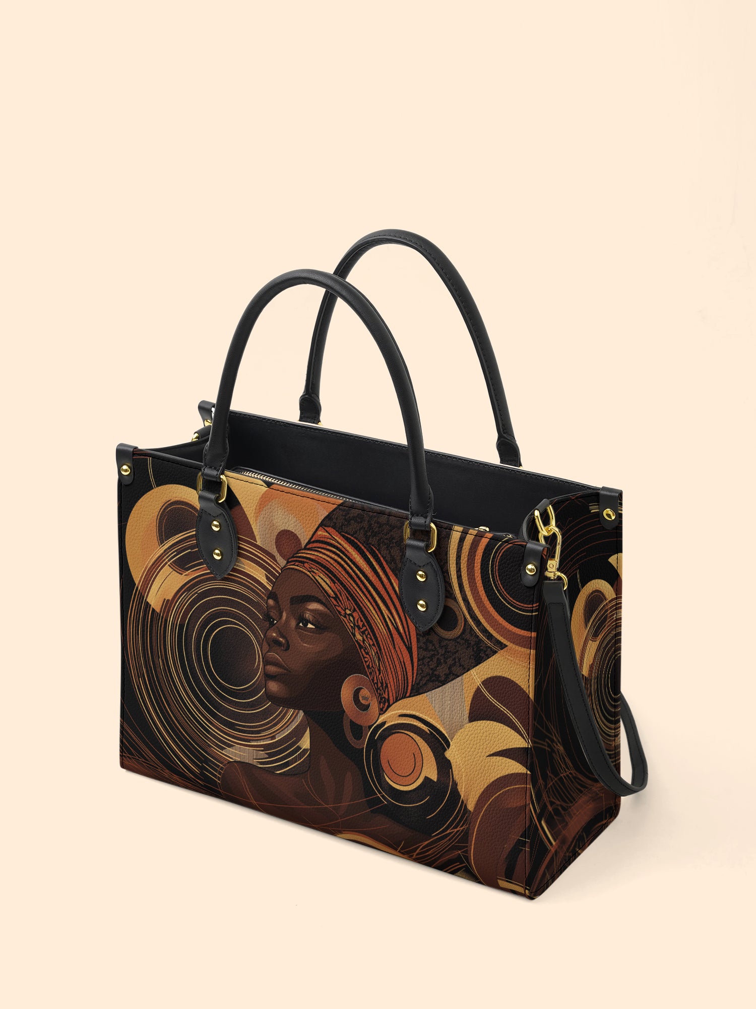 Celestial Rhythm Premium Leather Handbag QR0XD147