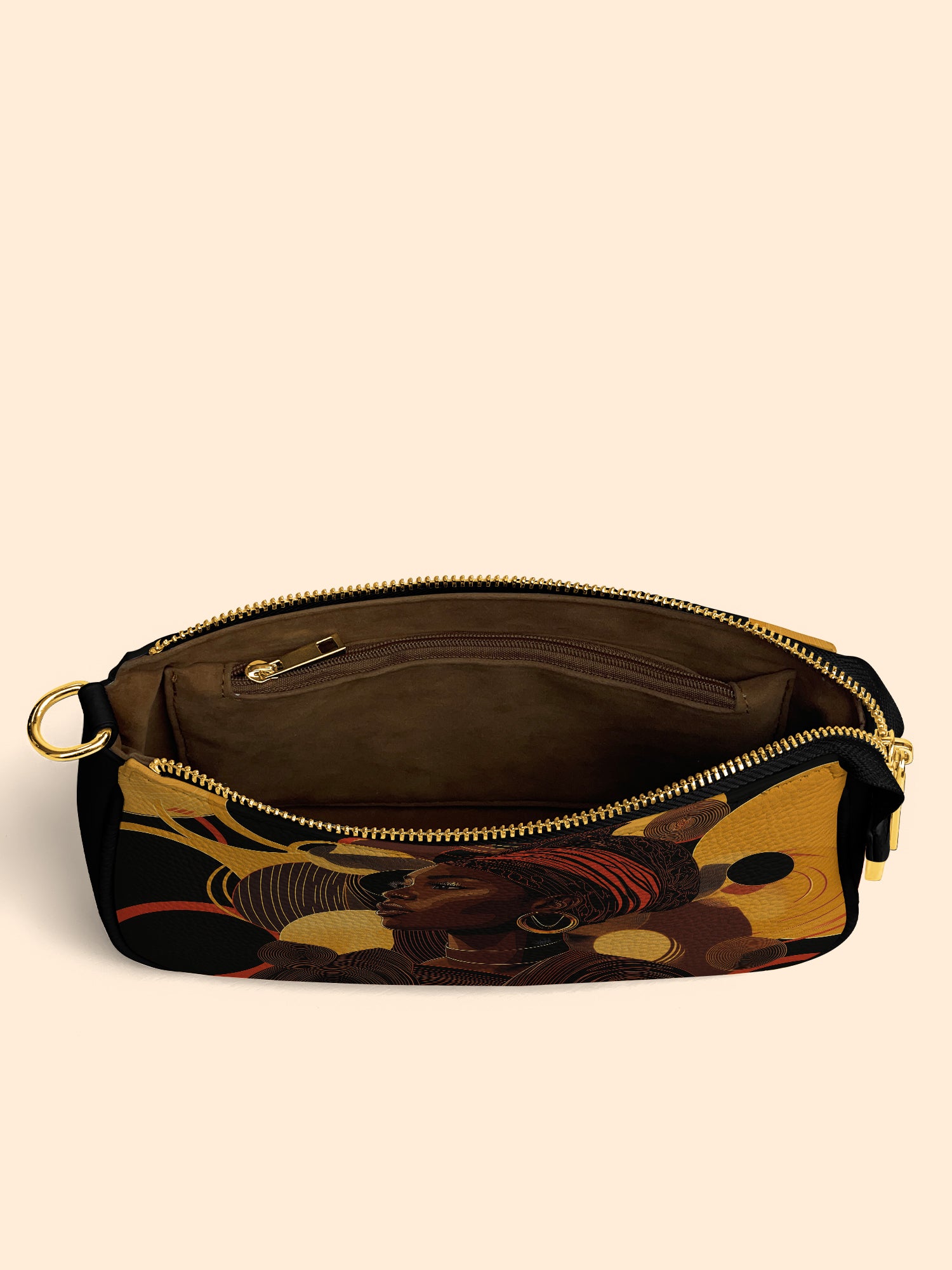 Ebony Beauty Classic Zip Pochette QR0XD149