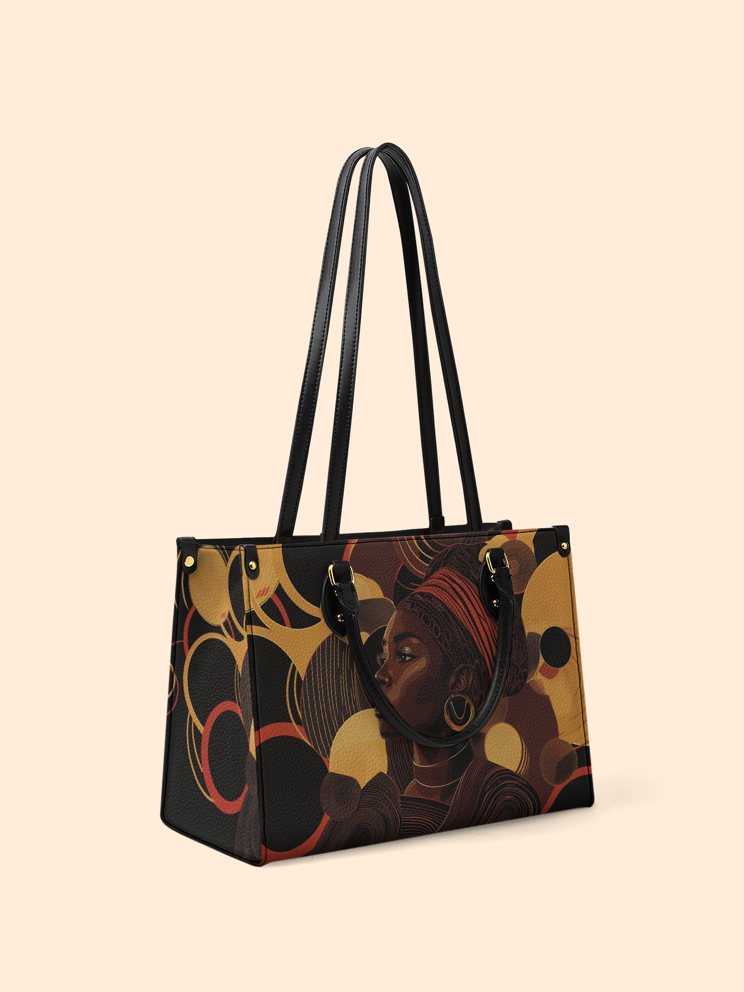 Ebony Beauty Premium Leather Handbag QR0XD142