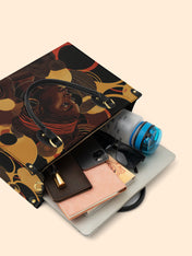 Ebony Beauty Premium Leather Handbag QR0XD142