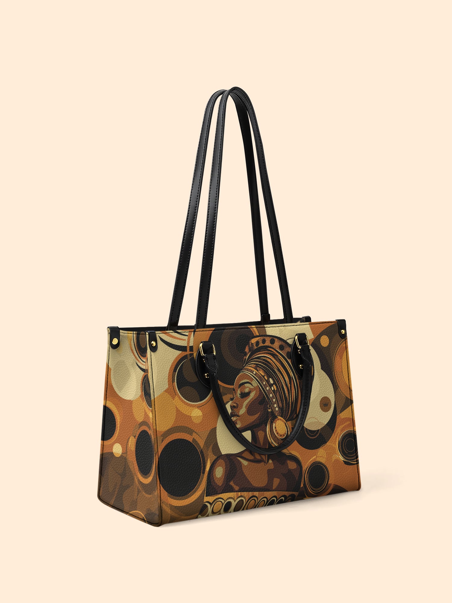 Golden Orbit Premium Leather Handbag QR0XD146