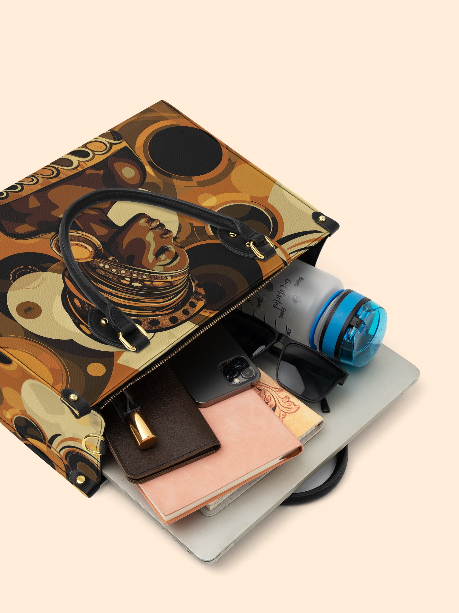 Golden Orbit Premium Leather Handbag QR0XD146