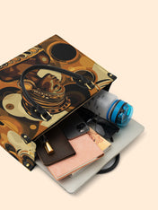 Golden Orbit Premium Leather Handbag QR0XD146