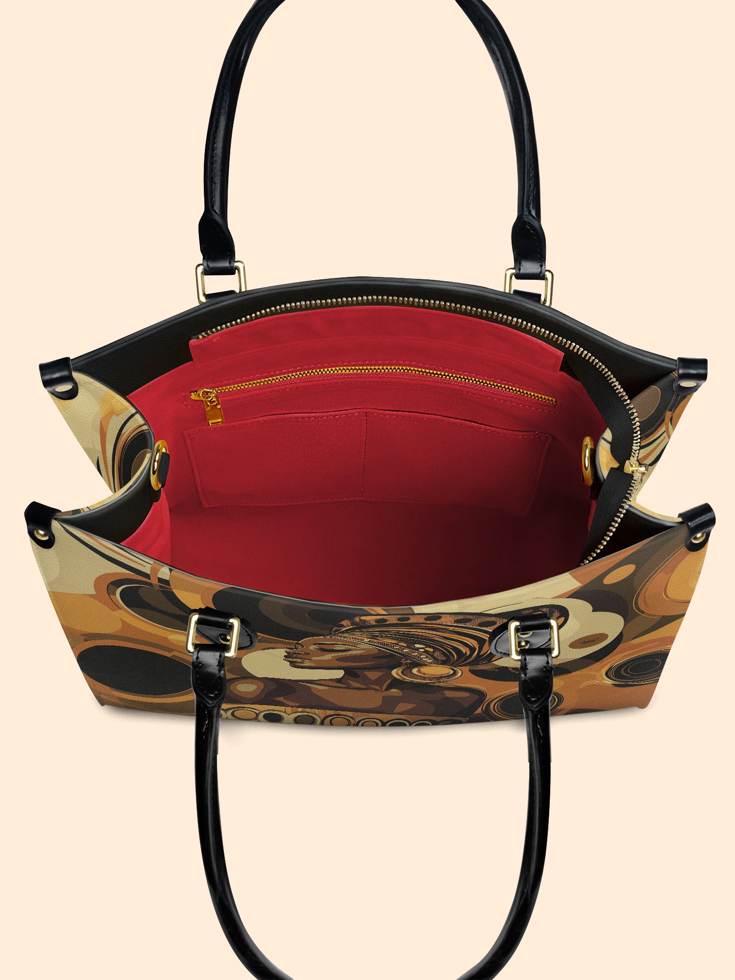 Golden Orbit Premium Leather Handbag QR0XD146