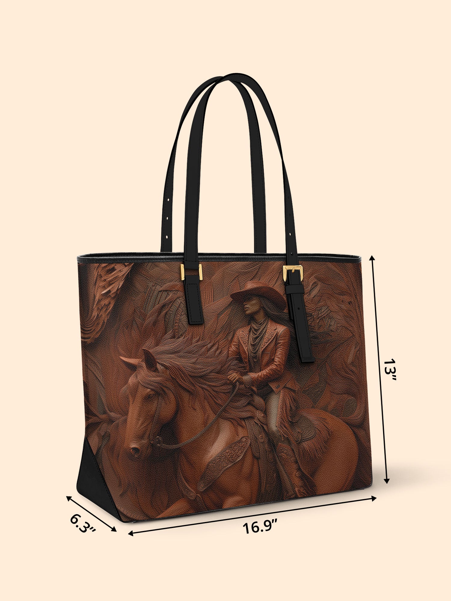 Dust & Glory Sleek Leather Tote QR0TD077