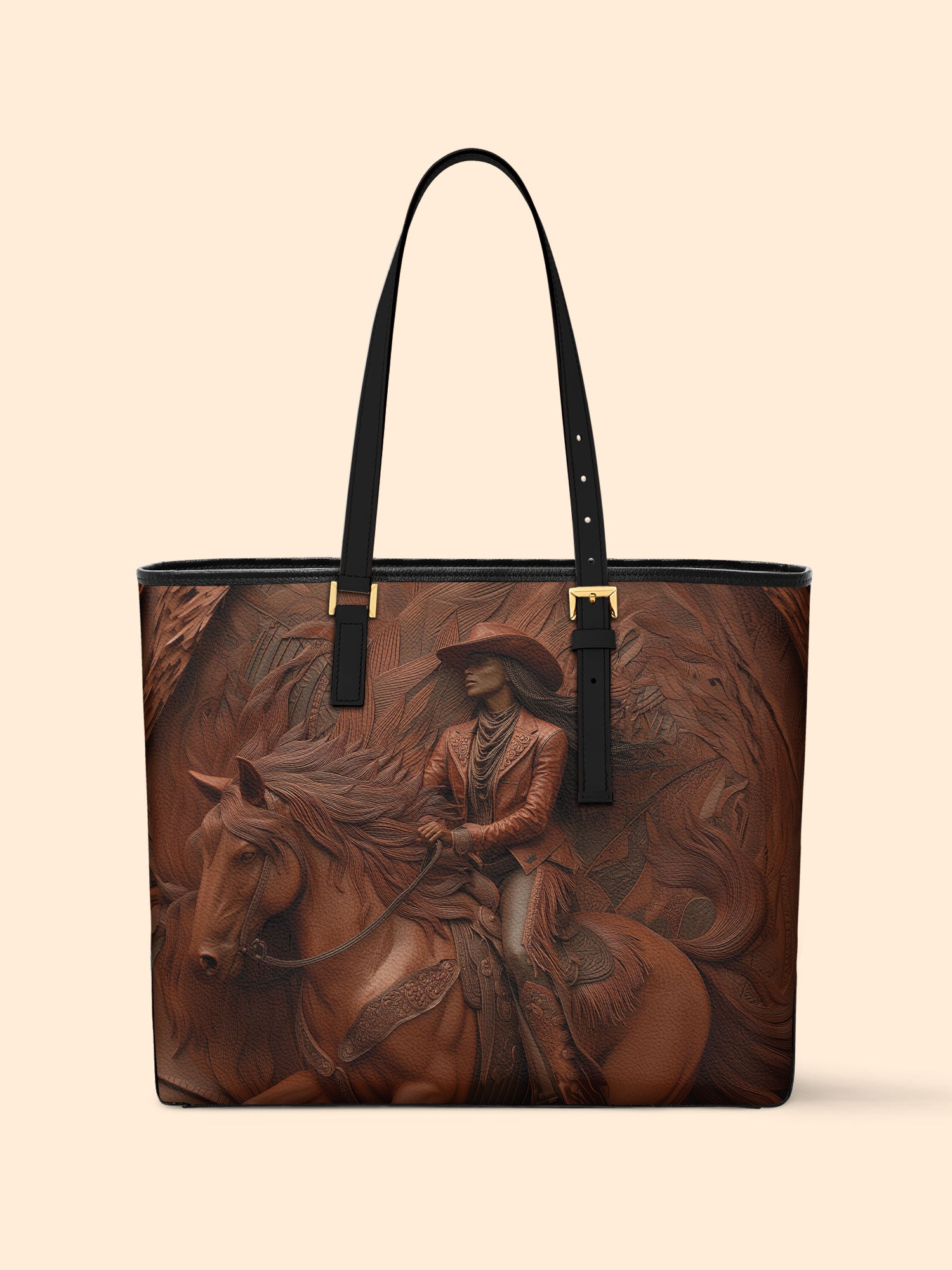 Dust & Glory Sleek Leather Tote QR0TD077