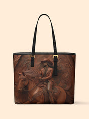Dust & Glory Sleek Leather Tote QR0TD077