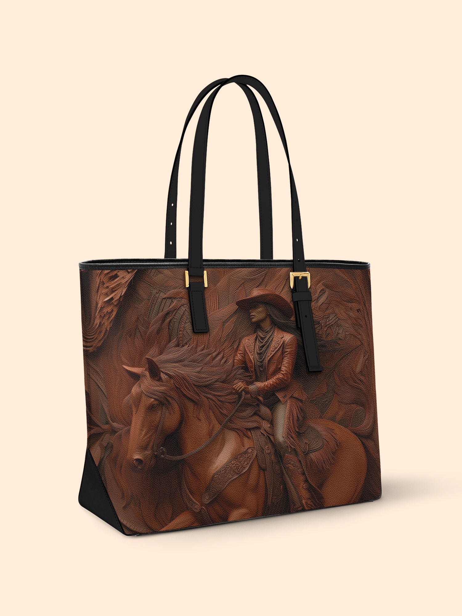 Dust & Glory Sleek Leather Tote QR0TD077