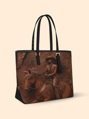 Dust & Glory Sleek Leather Tote QR0TD077