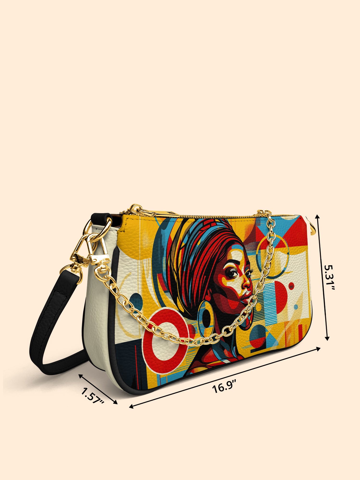 Afrobeat Pulse Classic Zip Pochette QR0XD152