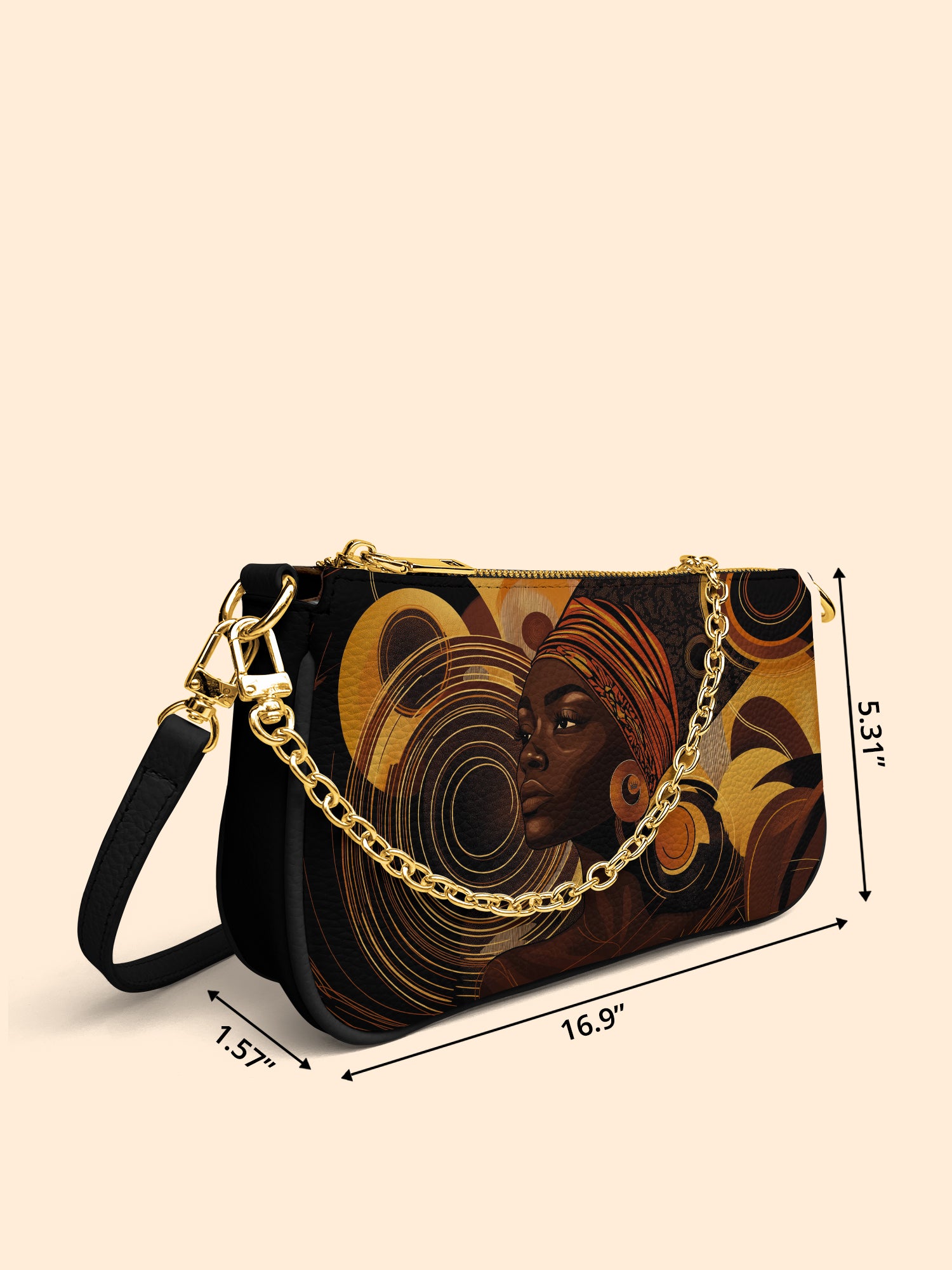 Celestial Rhythm Classic Zip Pochette QR0XD154